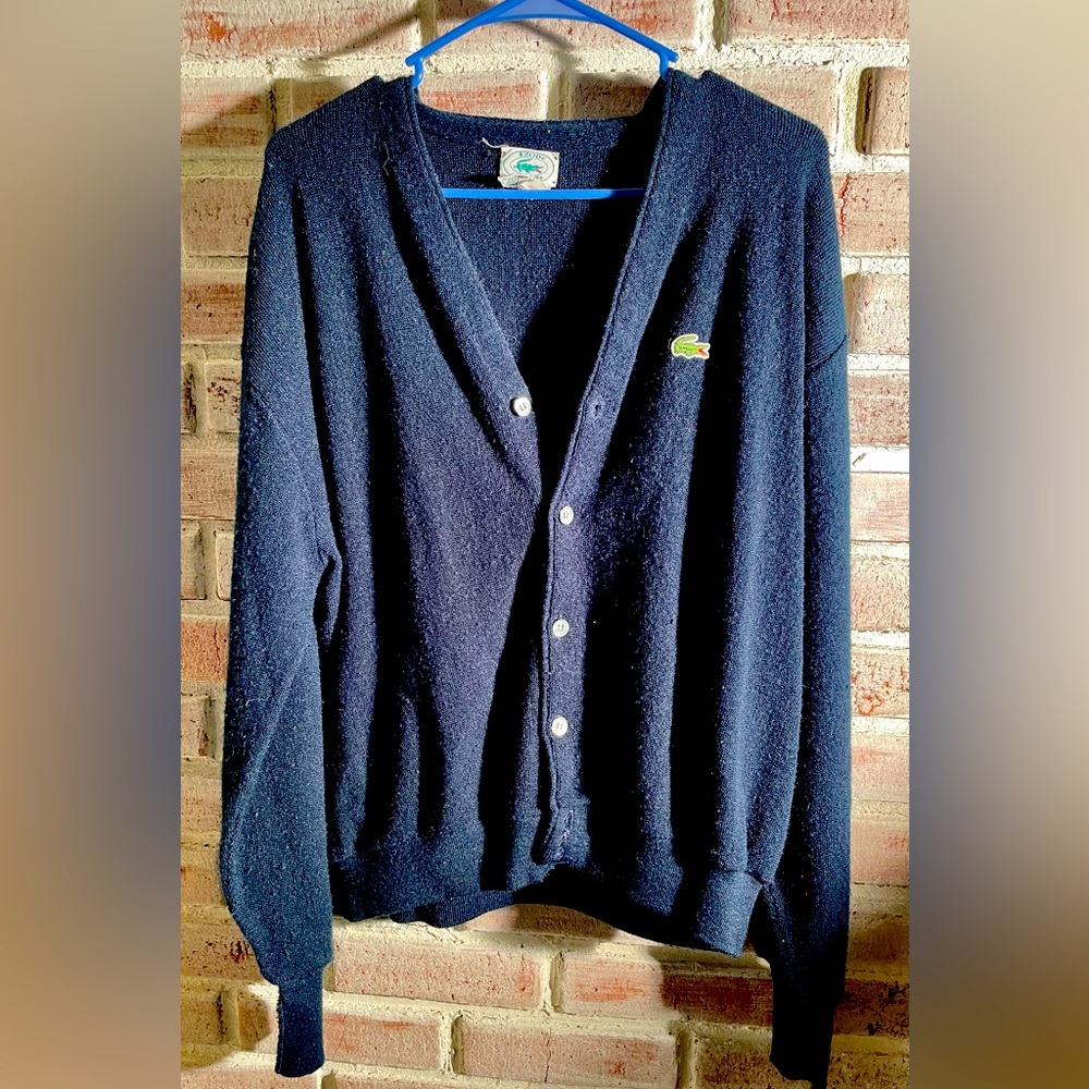 Vintage Lacoste Izod Cardigan. Men’s size large
